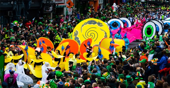 Défilé de Saint Patrick à Dublin