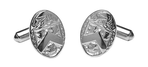 Coat of Arms Silver Cufflinks