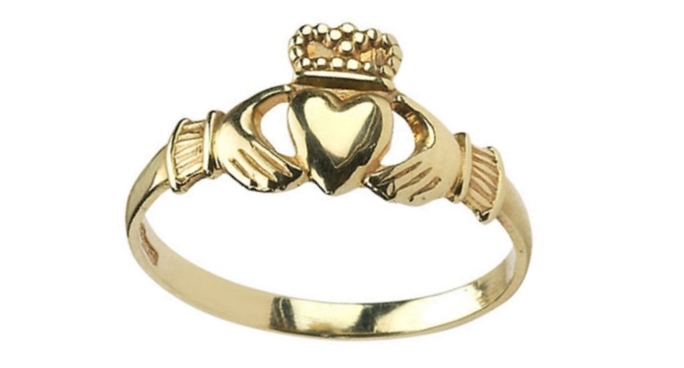 Gold Baby Claddagh Ring
