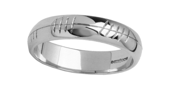 Anello d'argento personalizzato Ogham