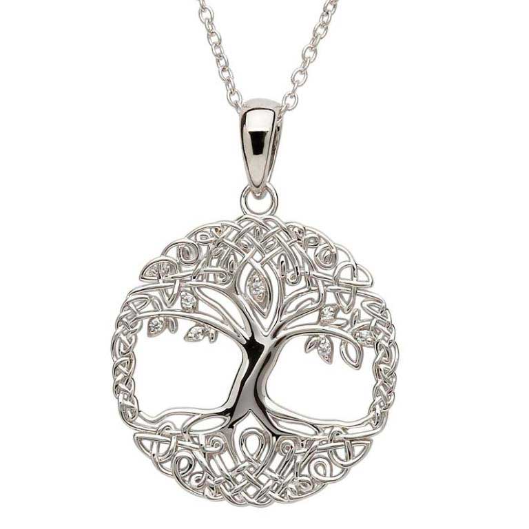 Tree Of Life Silver Necklace