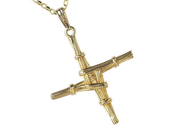 Saint Brigid Gold Cross