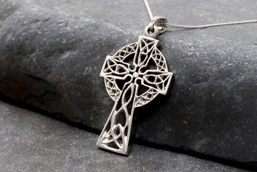 Filigree Silver Celtic Cross