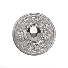 Celtic Warrior Silver Brooch