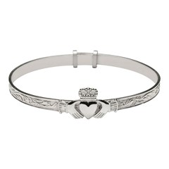 Baby Claddagh Expander Bangle