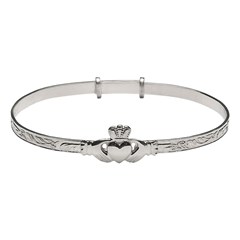 Ladies Claddagh Expander Bangle