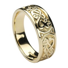 Traditional Yellow Gold Celtic Ring