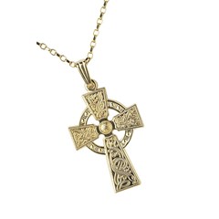 Celtic Warrior Yellow Gold Cross