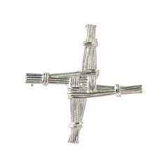 Bridgets Cross White Gold Brooch