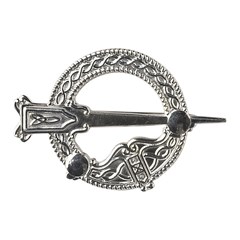 Traditional White Gold Tara Brooch