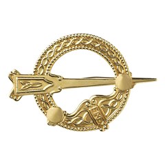 Traditional Large Yellow Gold Tara Brooch