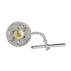 Celtic Warrior Tie Tac with 18k Gold Bead