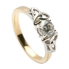 Diamond Trinity Knot Engagement Ring