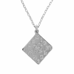 Impressions of Ireland Small White Gold Pendant