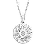 History Of Ireland Silver Disc Pendant