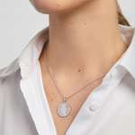 History Of Ireland Silver Disc Pendant