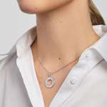 History Of Ireland Silver Donut Pendant