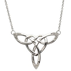 Celtic Knot Silver Necklace