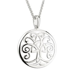 Celtic Tree of Life Silver Pendant