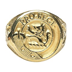 Gents Scottish Crest Solid Heraldry Ring