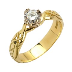 Livia Solitaire Round Setting with Brilliant Cut Diamond