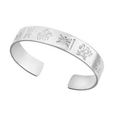 History Of Ireland Ladies Silver Torc Bangle