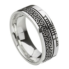 Trinity Knot Faith Silver Band