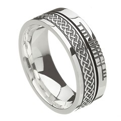 Celtic Knot Faith Silver Band