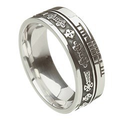 Celtic Cross Faith Silver Band