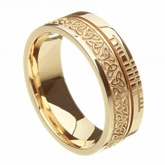 Trinity Knot Faith Yellow Gold Band