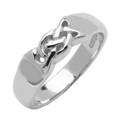 Celtic Knot White Gold Ring