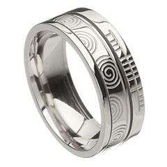 Newgrange Faith White Gold Band