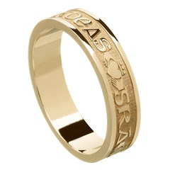 Love Loyalty Friendship Yellow Gold Wedding Ring