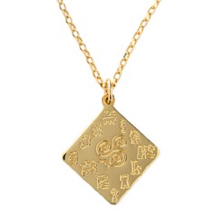 Impressions of Ireland Large Yellow Gold Pendant