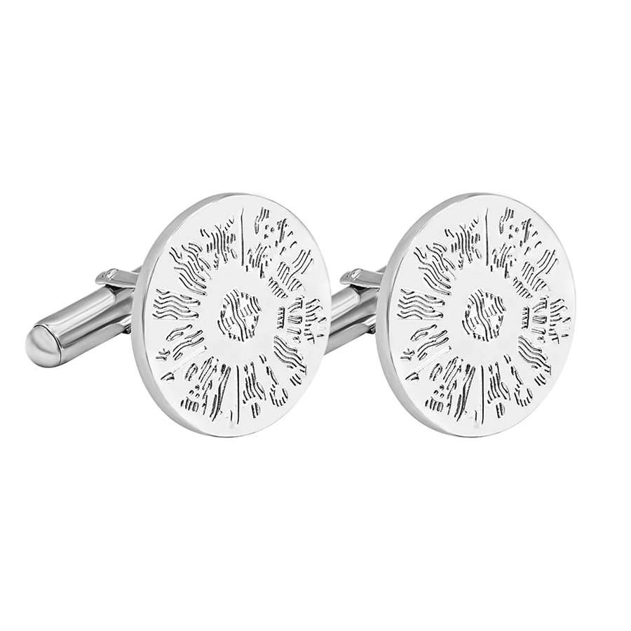 History Of Ireland Silver Cufflinks