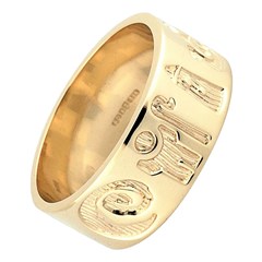 History Of Ireland Yellow Gold Ring