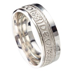 Love Forever Eternal Promise White Gold Band