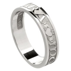 My Soul Mate Silver Wedding Band