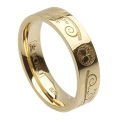 Tree of Life Yellow Gold Wedding Ring