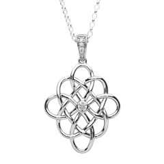 Celtic Knot Silver Necklace