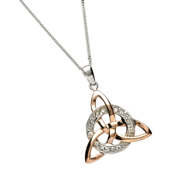 Circle and Trinity Knot Pendant